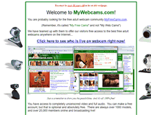 Tablet Screenshot of mywebcams.com